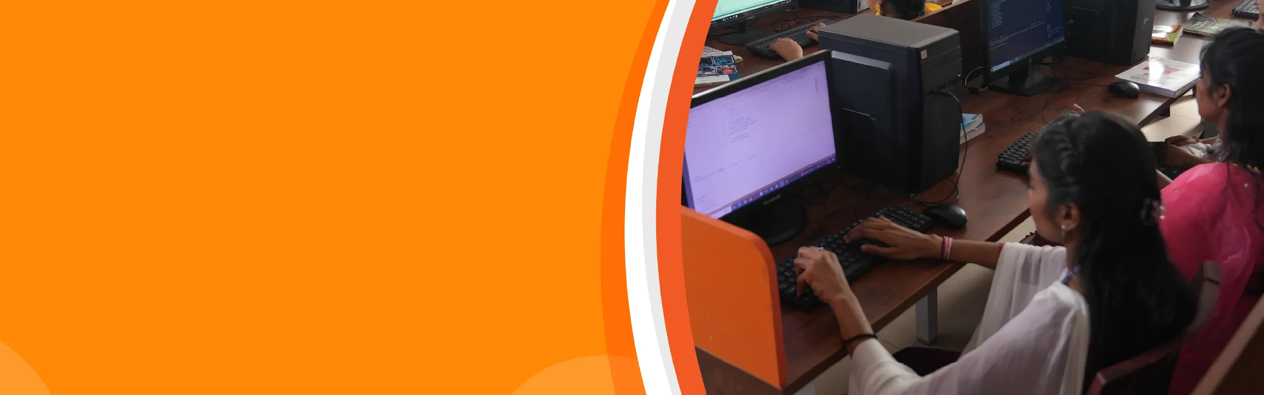 Students exploring academic courses and career pathways at Vijetha College