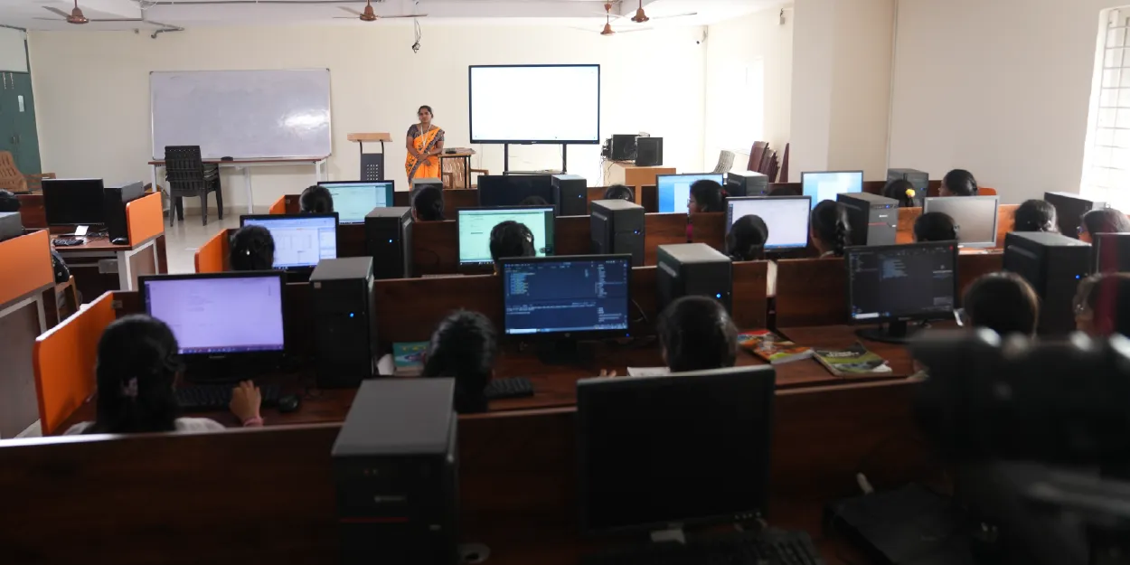 modern classrooms Hyderabad college smart learning environment Vijetha campus