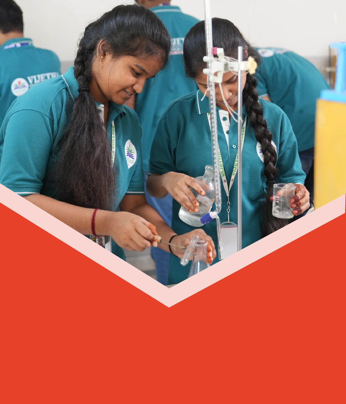 Vijetha college Hyderabad infrastructure facilities smart classrooms labs and campus environment